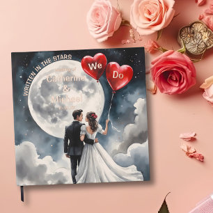 Romantische liefde op wolk negen sprookjeshuwelijk gastenboek