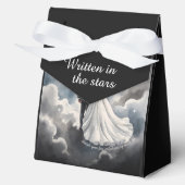 Romantische Liefde Op Wolken Verheven Sprookjeshuw Bedankdoosjes (Voorkant)