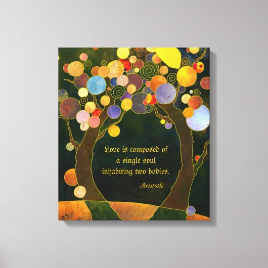 Romantische Liefde Quote Huwelijkscadeau Canvas Afdruk (Voorkant)