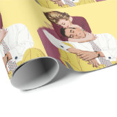  Romantische liefde, Retro Romance Cadeaupapier (Rol Hoek)