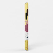 Romantische liefde, Retro Romance in Geel Case-Mate iPhone Case (Achterkant/rechts)