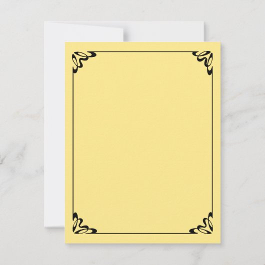  Romantische liefde, Retro Romance uitnodiging (Achterkant)