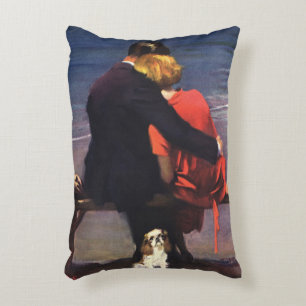 Romantische liefde, Romance op het strand Accent Kussen