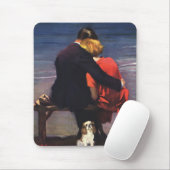 Romantische liefde, Romance op het strand Muismat (Met muis)