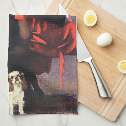  Romantische liefde, Romance op het strand Theedoek (Quarter Fold)