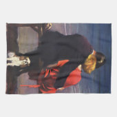  Romantische liefde, Romance op het strand Theedoek (Horizontaal)