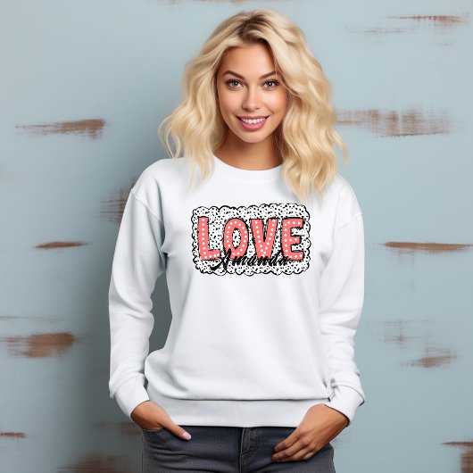 Romantische Liefde Roze Dotted Dalmation Print T-s T-shirt