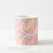 Romantische LIEFDE Roze Valentijnsdag Lettering Koffiemok (Center)