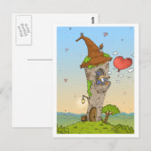 romantische liefde spellen briefkaart (Voorkant / Achterkant)