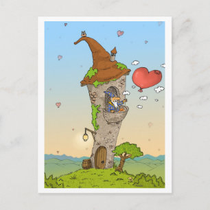 romantische liefde spellen briefkaart