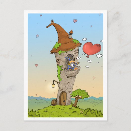 romantische liefde spellen briefkaart (Voorkant)