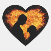 Romantische liefde Sticker (Voorkant)