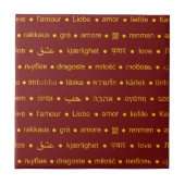 Romantische Liefde typografie tekstontwerp Tegeltje (Voorkant)