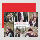 Romantische Liefde Valentijnsdag paar foto Collage Feestdagenkaart (Voorkant / Achterkant)