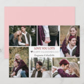 Romantische Liefde Valentijnsdag paar foto Collage Feestdagenkaart (Voorkant / Achterkant)