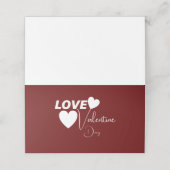 Romantische liefde Valentijnsdag Plaatskaartje (Buitenkant ongevouwen)