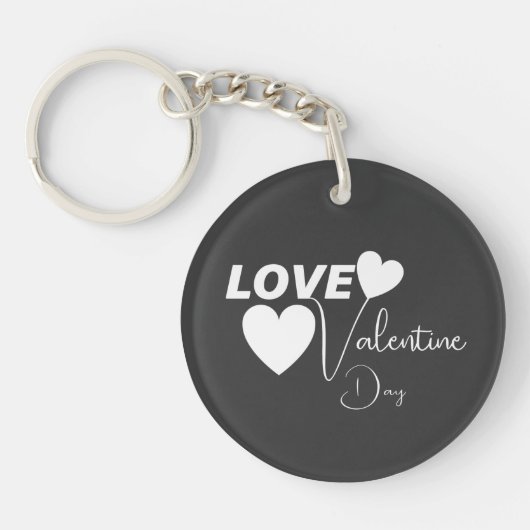 Romantische liefde Valentijnsdag Sleutelhanger (Voorkant)