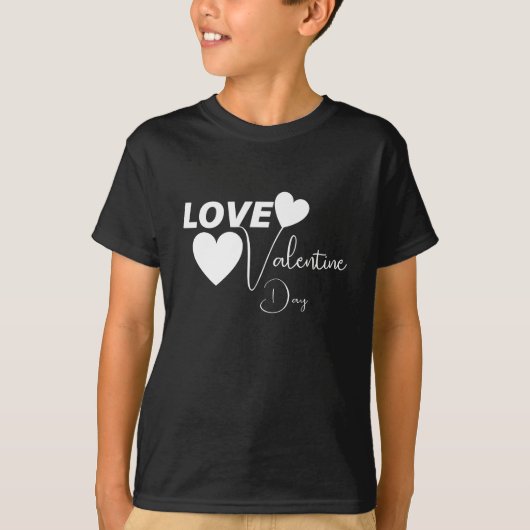Romantische liefde Valentijnsdag T-shirt (Voorkant)