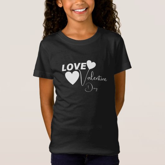 Romantische liefde Valentijnsdag T-shirt (Voorkant)
