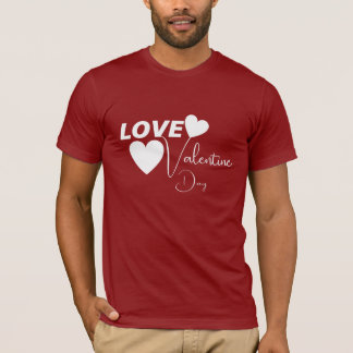 Romantische liefde Valentijnsdag T-shirt