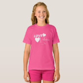Romantische liefde Valentijnsdag T-shirt (Voorkant volledig)