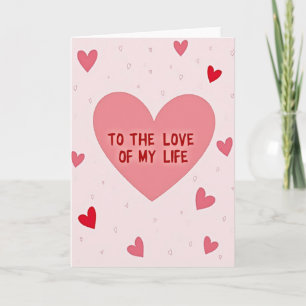 Romantische Liefde Van Mijn Leven Kaart