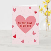 Romantische Liefde Van Mijn Leven Kaart (Gele Bloem)