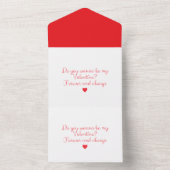 Romantische liefde voorstel Kaart (Binnen)