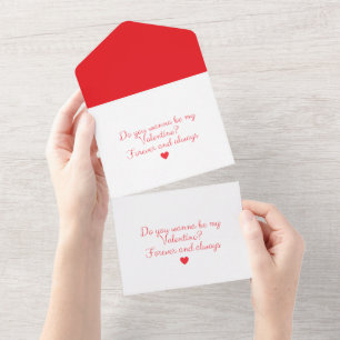 Romantische liefde voorstel Kaart