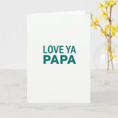 Romantische Liefde Ya Papa Kaart (Gele Bloem)