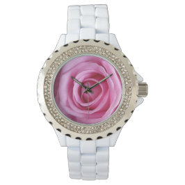 Romantische liefde Zachte Roze Roze Bloem Horloge