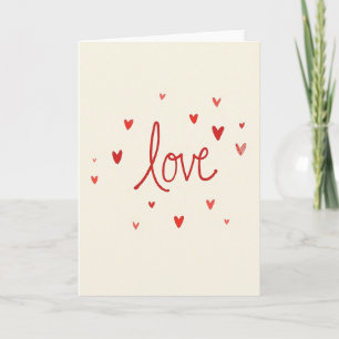 Romantische Liefdekwastkaart Kaart