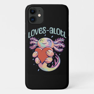 Romantische Liefdes - gelukkige axolotl Case-Mate iPhone Case