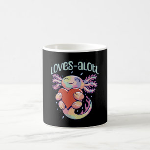 Romantische Liefdes - gelukkige axolotl Koffiemok