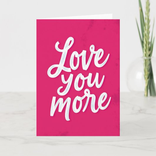 Romantische Liefdes Scriptkaart Kaart (Voorkant)