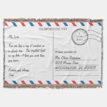 Romantische liefdesbrief Briefkaart Valentijnsdag