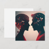 Romantische liefdesbrief kaart (Voorkant / Achterkant)