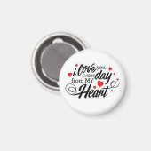 Romantische liefdescitaat magneet (Voorkant / Achterkant)