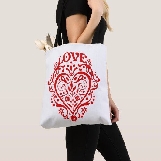 Romantische Liefdeshart Tote Bag (Dichtbij)
