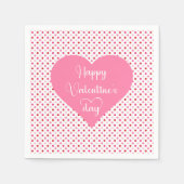 Romantische liefdeshartjes servetten valentijn dec (Voorkant)