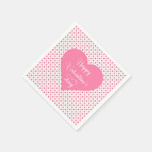 Romantische liefdeshartjes servetten valentijn dec (Hoek)