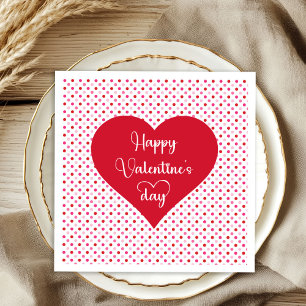 Romantische liefdeshartjes servetten valentijn dec