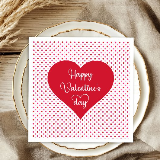 Romantische liefdeshartjes servetten valentijn dec