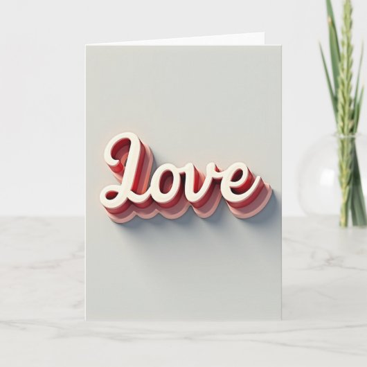 Romantische Liefdeskaart Kaart (Voorkant)