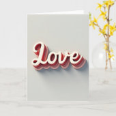 Romantische Liefdeskaart Kaart (Gele Bloem)
