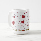 Romantische liefdesmok koffiemok (Voorkant links)