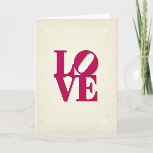 Romantische Liefdesrolkaart Kaart (Voorkant)