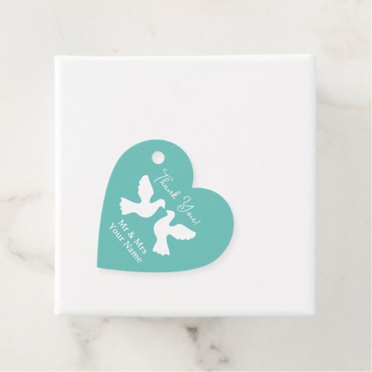 Romantische liefdesschildpadden bruiloft bedankt bedankjes labels (In situ)