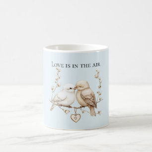 Romantische Liefdesvogels Hart Koffiemok