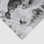 Romantische  liefhebbers op een boot tissuepapier (Detail)